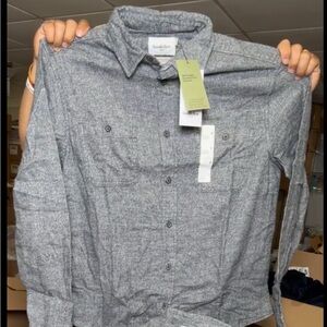 Goodfellow & Co Gray Button-Up Shirt